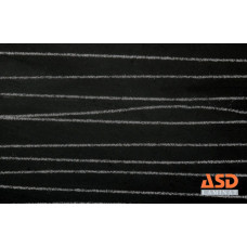 Столешница 3050*600/28 R-1 ASD серебряные нити черные 2040/P глянец